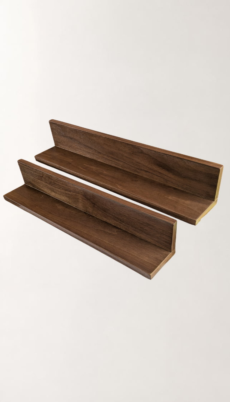Juego de 2 Repisas de Pino para Baño